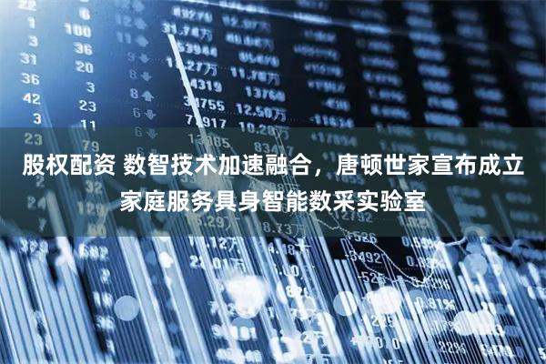 股权配资 数智技术加速融合，唐顿世家宣布成立家庭服务具身智能数采实验室